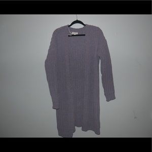Gray cardigan